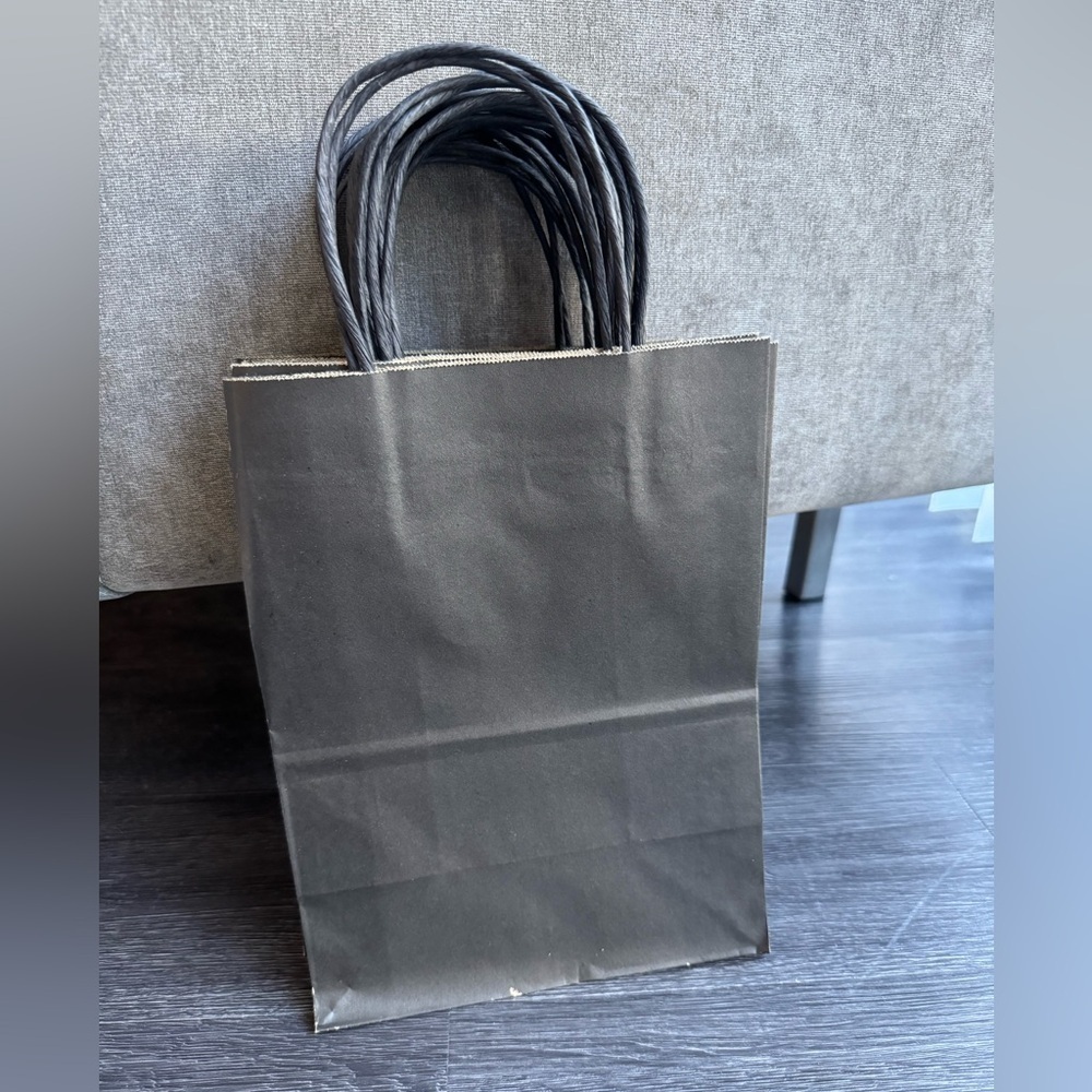 New Black Gift Bags Paper Bags Set of 15 small medium